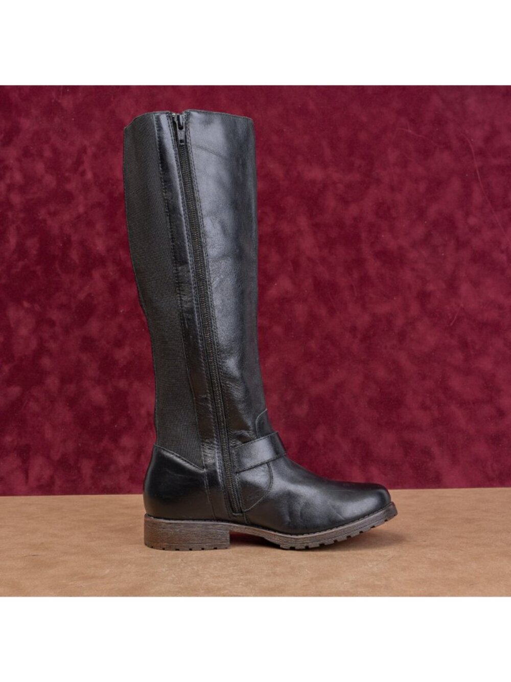 Kenneth Cole Women Jenn Black Leather Fashion Equestrian Riding Tall Boots sz 6 - Picture 11 of 11